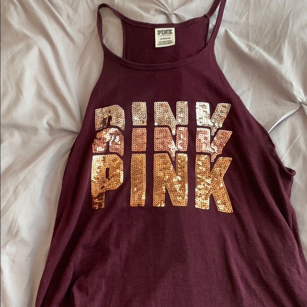 plum colored PINK tank